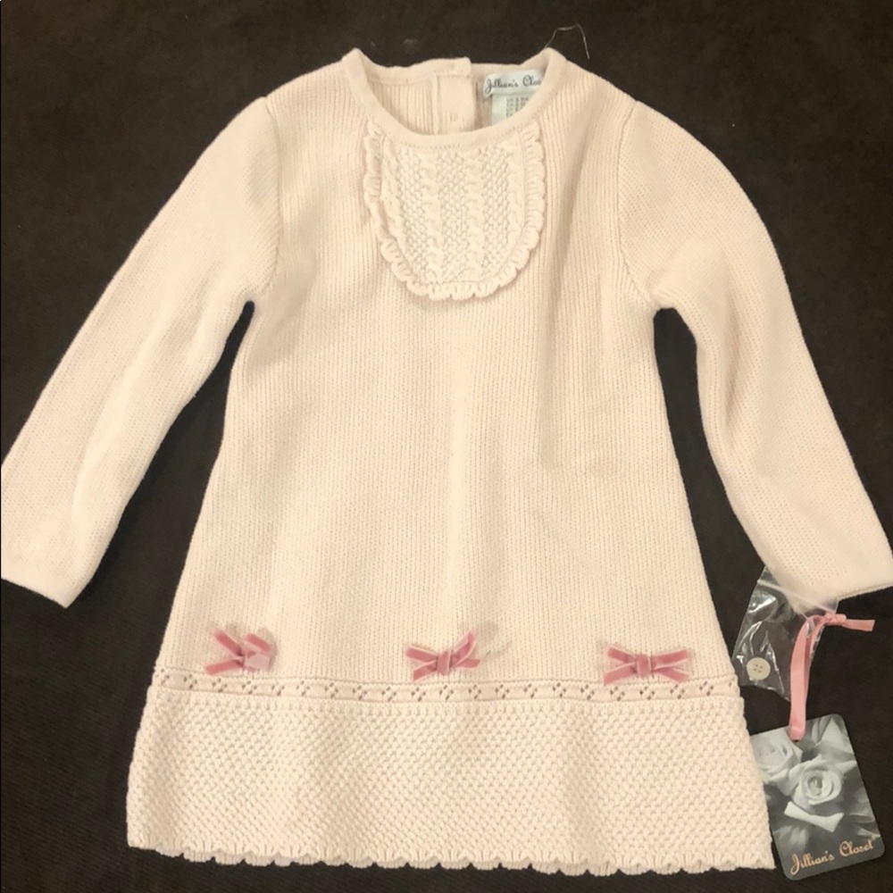 Light pink knit dress